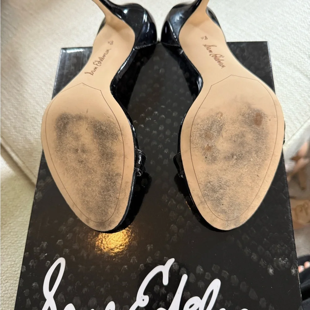 Sam Edelman Glossy Black Heels - Picture 4 of 4